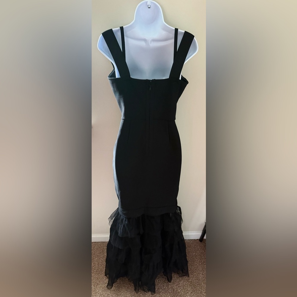 Fashion Nova Black Tulle Bandage Gown - Picture 6 of 6